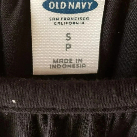 Old Navy S Black open shoulder long sleeve top - Picture 4 of 5
